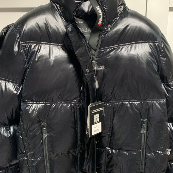 ❄️☃️❄️Pajar Phoebe Chevron Short Black Puffer Size M❄️☃️❄️ - Picture 7 of 11